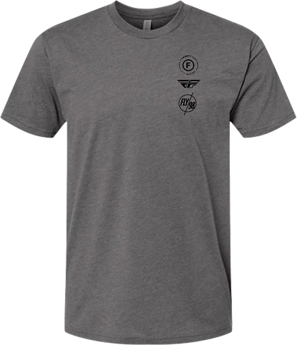 Fly Atom Tee Gunmetal Heather Sm