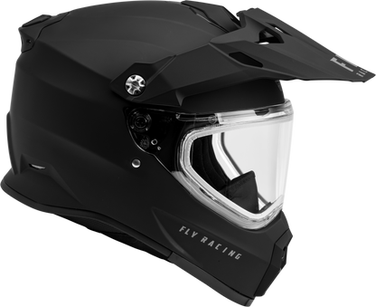 Trekker Cw Solid Helmet Dual Shld Matte Black Sm
