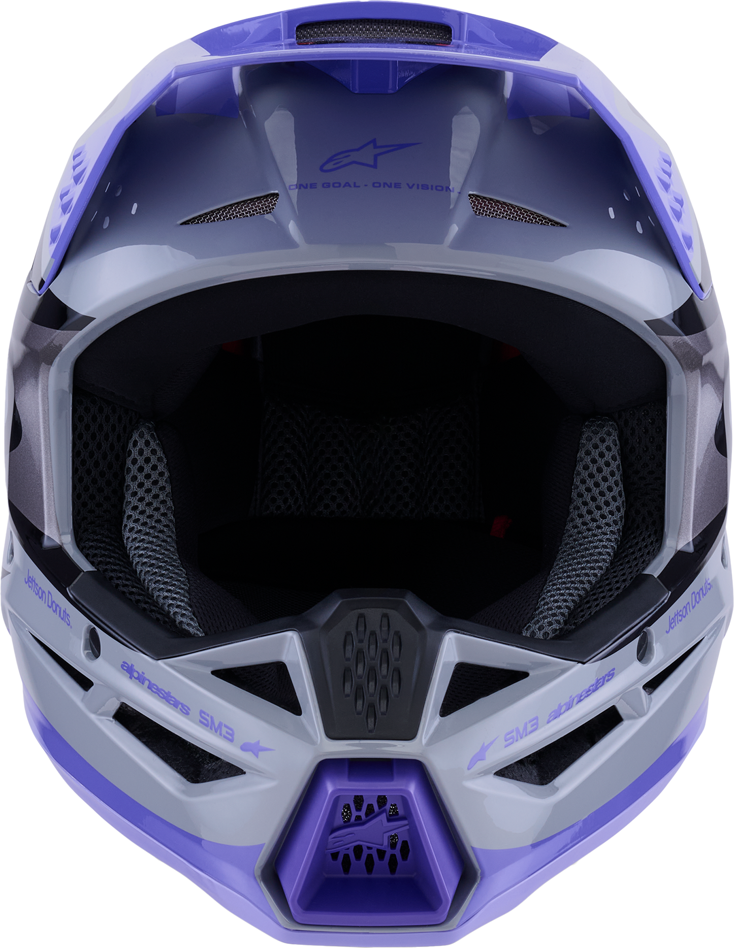 Jettson Sm3 Youth Helmet Gry/Purp/Blk Glossy Ys
