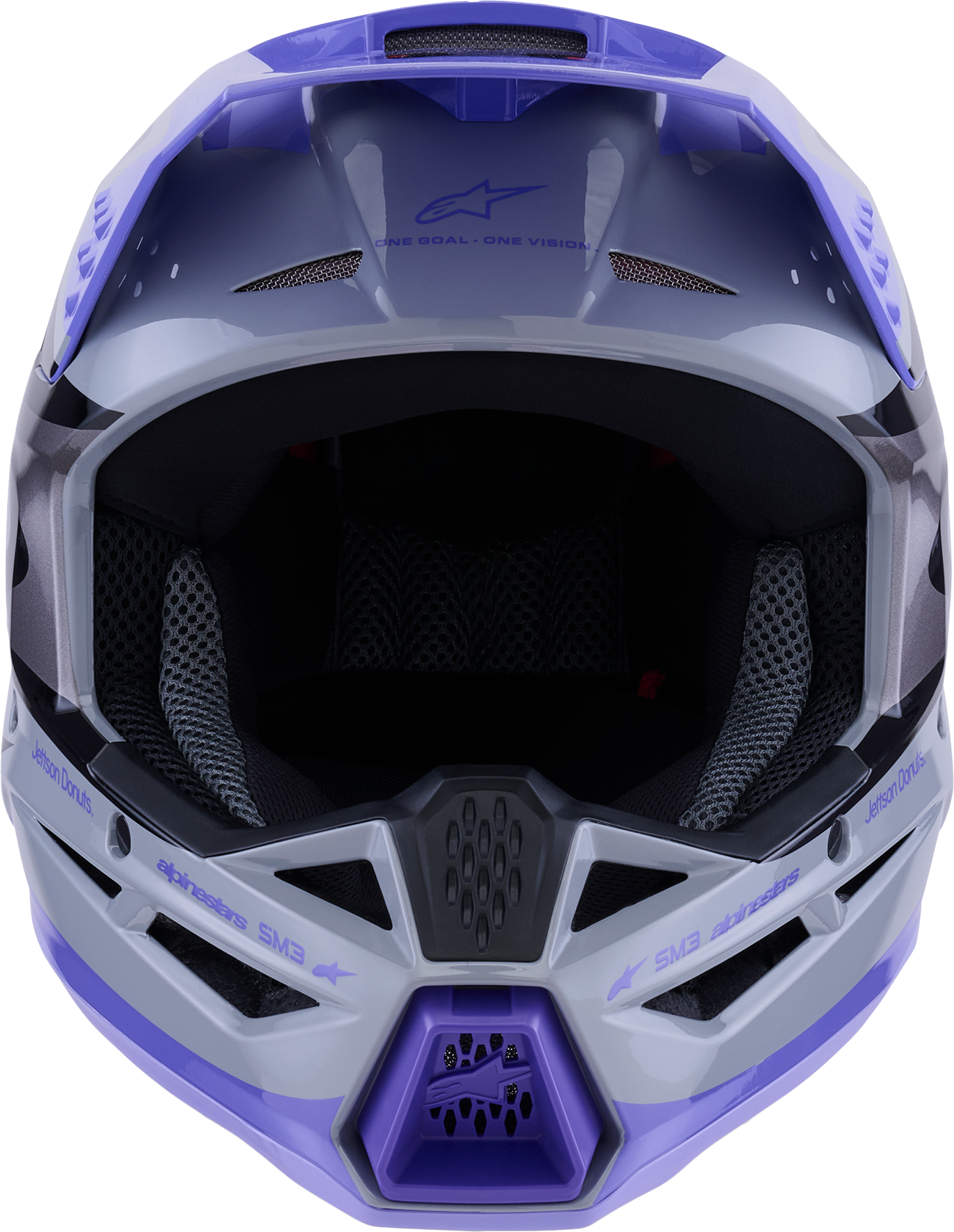 Jettson Sm3 Youth Helmet Gry/Purp/Blk Glossy Ys