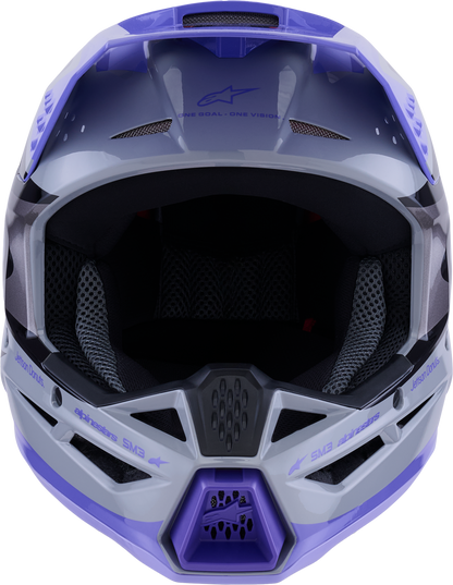 Jettson Sm3 Youth Helmet Gry/Purp/Blk Glossy Ys