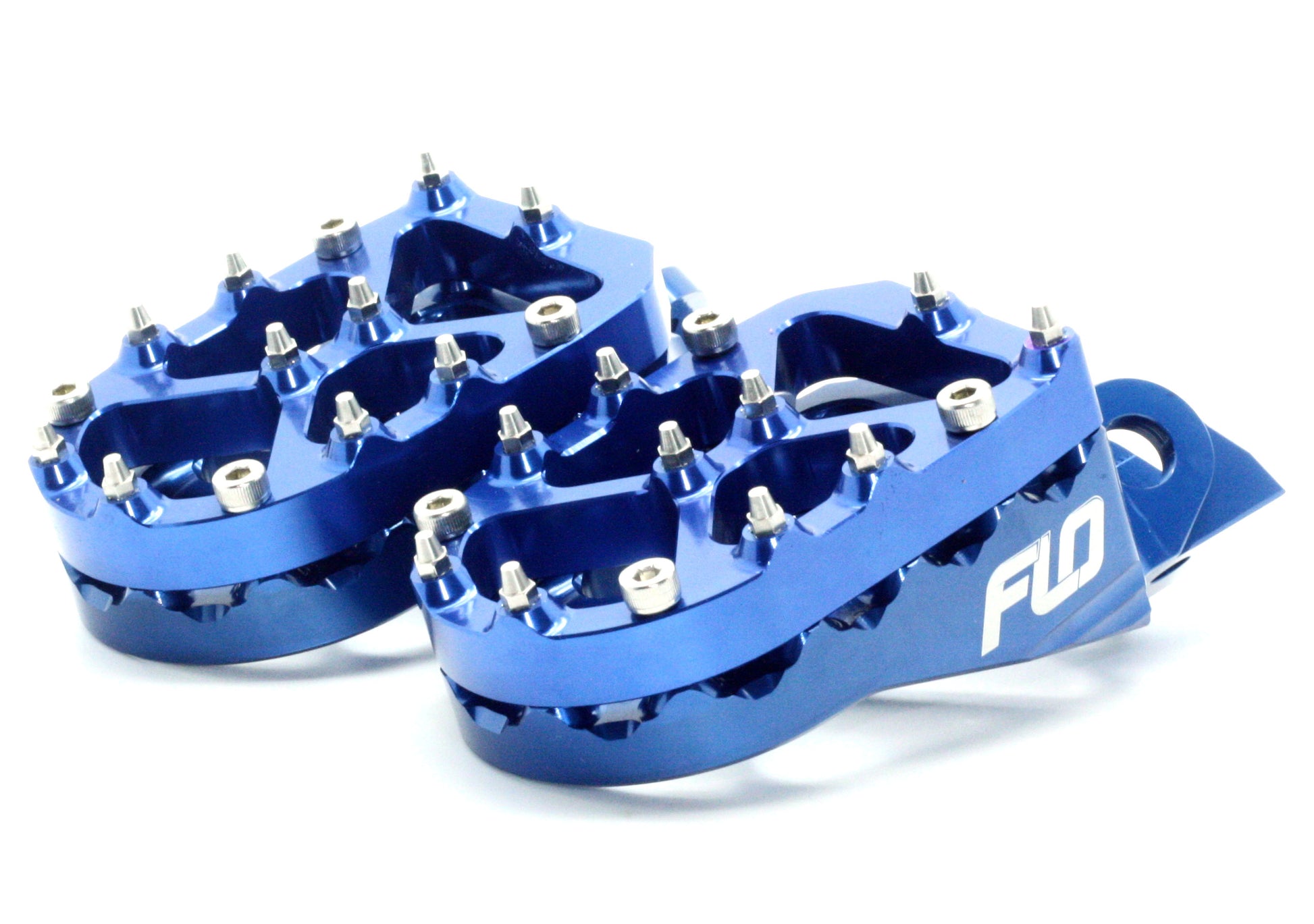 Pro Series Foot Peg Risers Blue 13mm