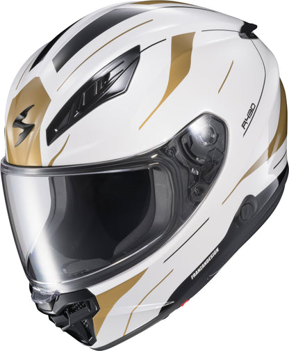 Exo R430 Full Face Helmet Cutlass White/Gold Xl