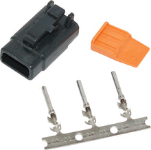 Deutsch Dtm 3 Pin Black Plug W/3 Trmnls/Wdglck Hd74113 98bk