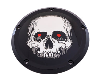6   M8 Softail Derby Cover Skull Black