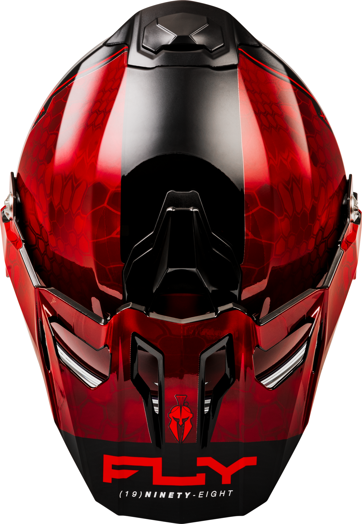 Trekker Cw Conceal Helmet Dual Shld Red/Black Md