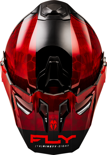 Trekker Cw Conceal Helmet Dual Shld Red/Black Md