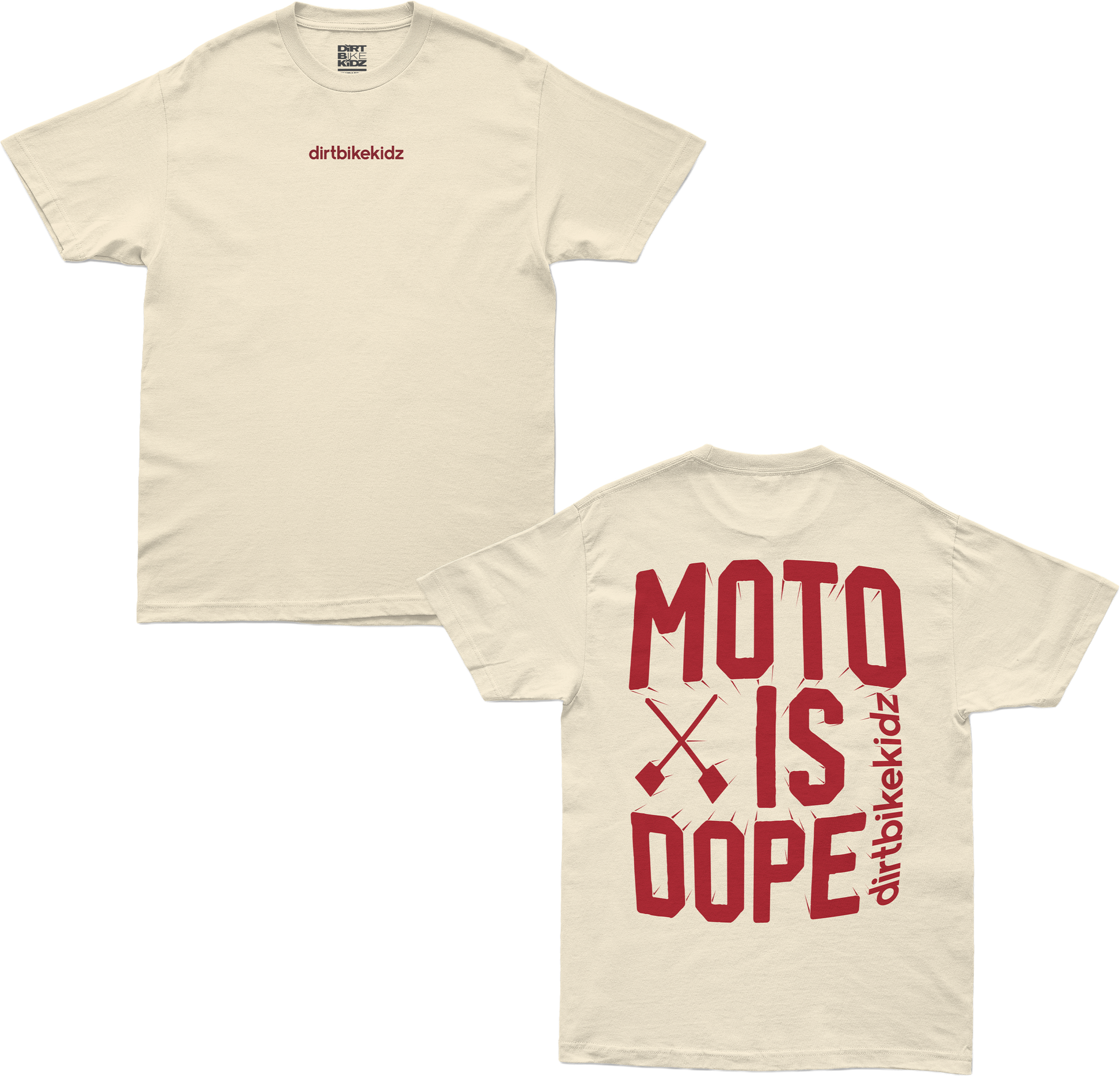 Moto Is Dope Tee Cream 2x