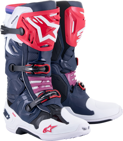 Tech 10 Supervented Boots Night Nvy/Wht/Rainbow Sz 14