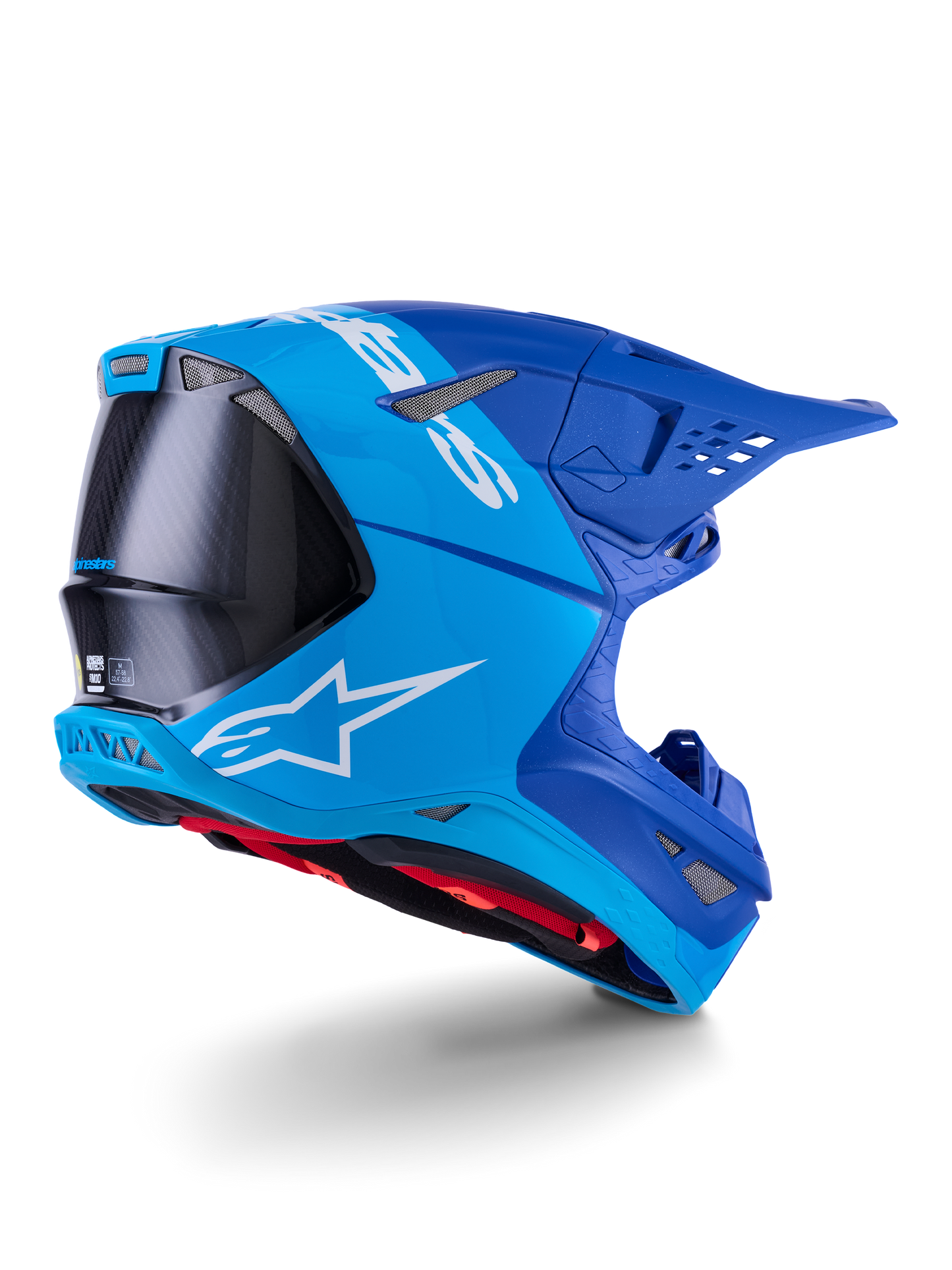 Supertech S M10 Flood Helmet Met Blu/Md Blu/Blk Crb M&G Lg