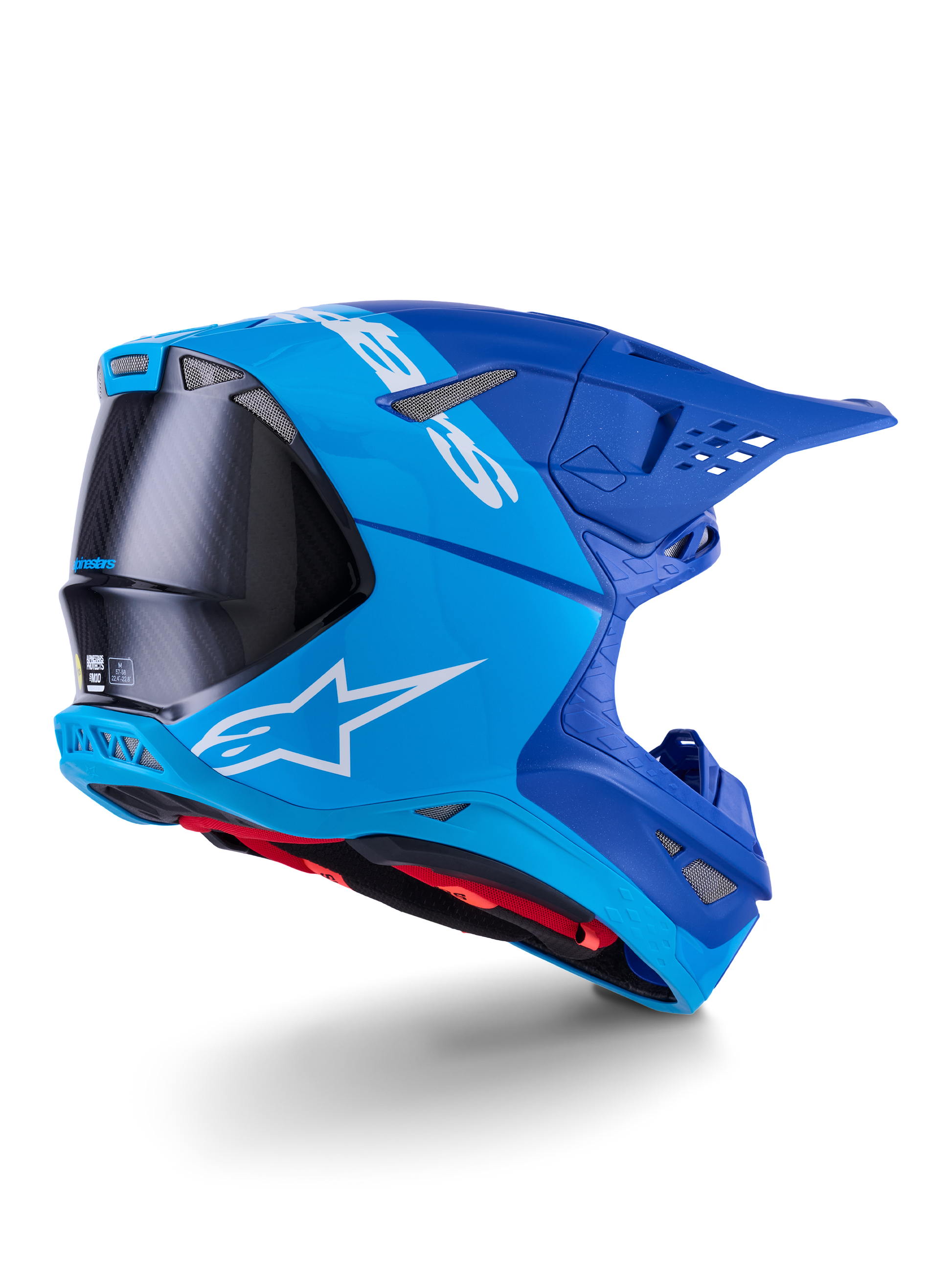 Supertech S M10 Flood Helmet Met Blu/Md Blu/Blk Crb M&G Lg