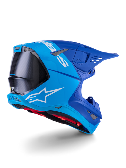 Supertech S M10 Flood Helmet Met Blu/Md Blu/Blk Crb M&G Lg
