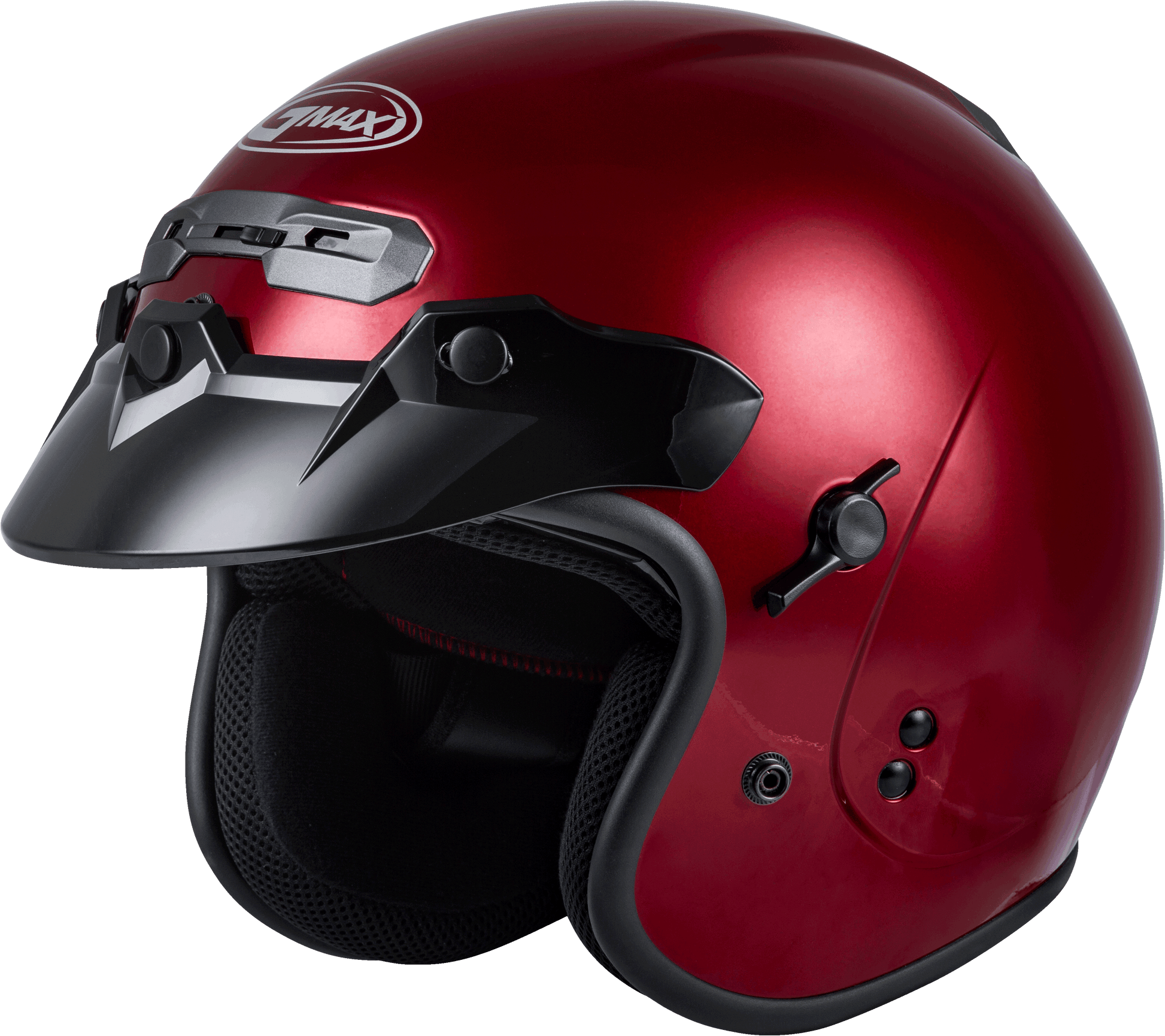 Gm 32 Open Face Helmet Candy Red Xs