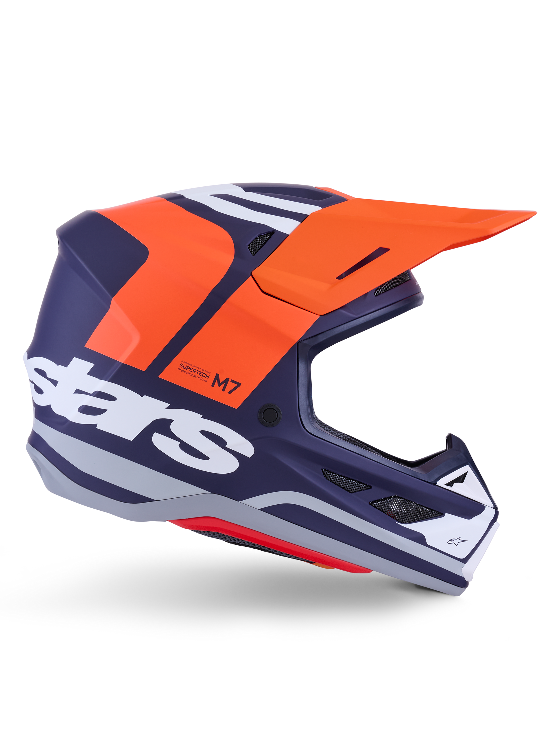 Sm7 Core Helmet Orng/Blue Matt Md