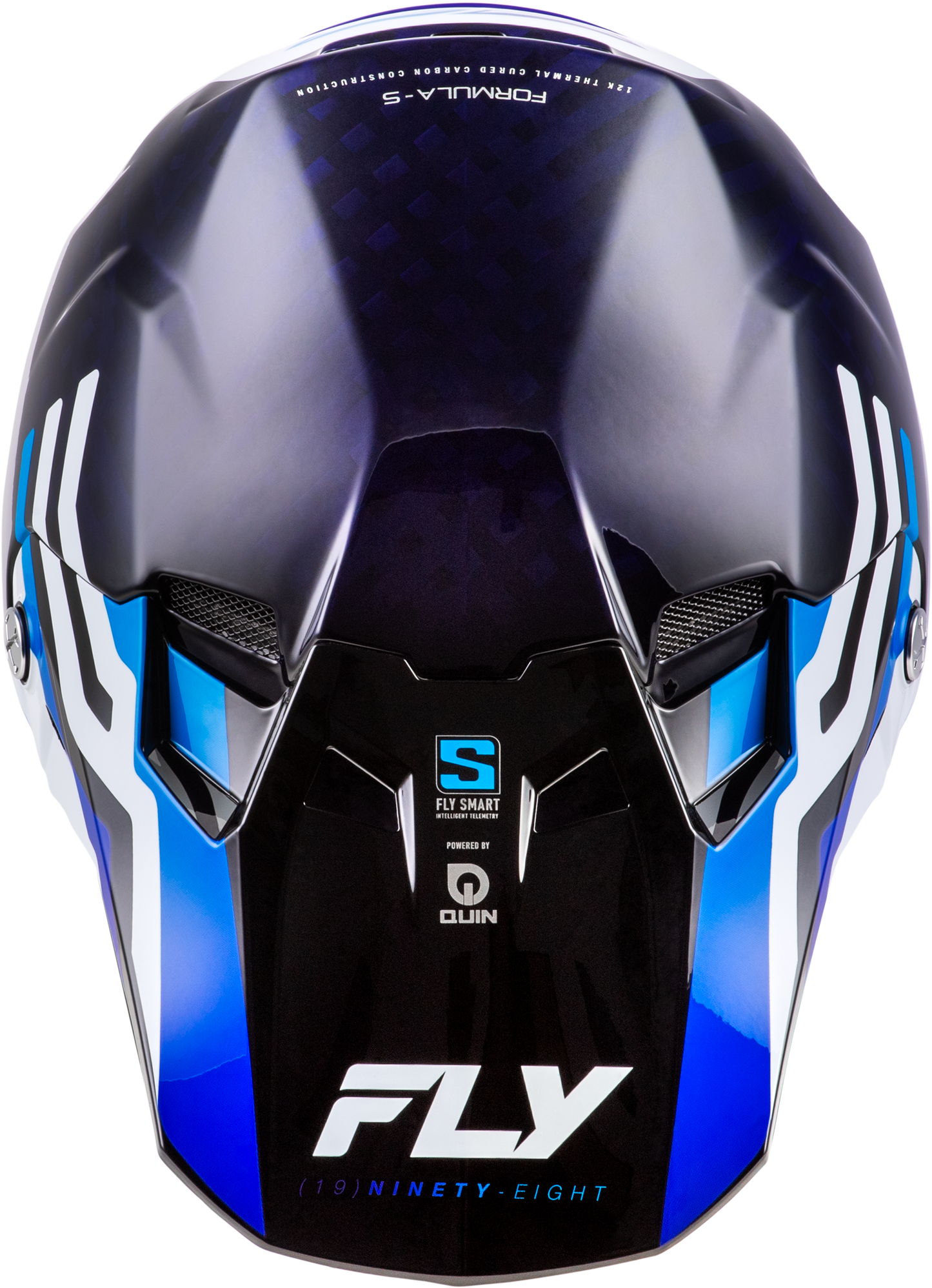 Formula S Carbon Byte Helmet Blue Carbon/Blue/White Xl