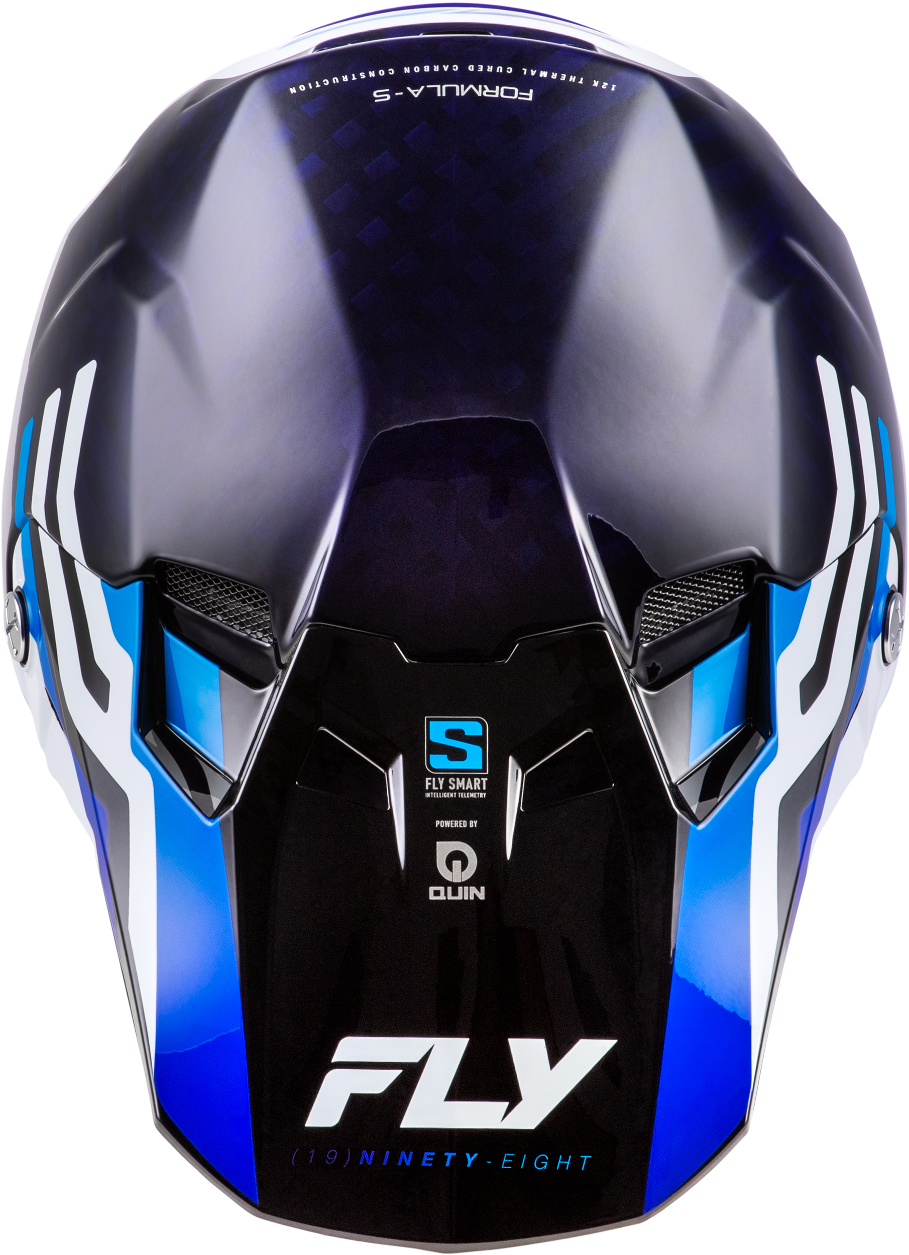 Formula S Carbon Byte Helmet Blue Carbon/Blue/White Md