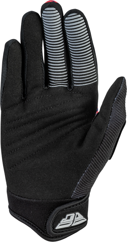 Youth F 16 Gloves Black/Red/Purple Ys