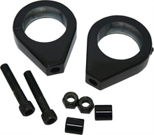 Turnsignal Clamps 39mm Pr Black