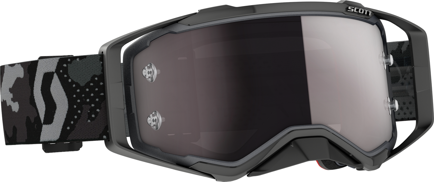 Prospect Goggle Dark Grey/ Blk W/Silver Chrome Works