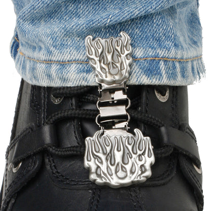 Clips For Laced Boots Flames