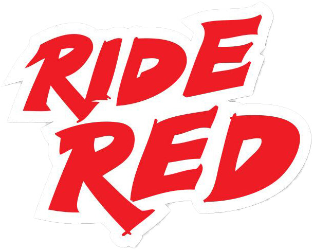 Ride Red Decal 12"