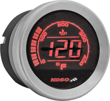 Hd 02t 2'' Oil Temp Gauge Silver Bezel