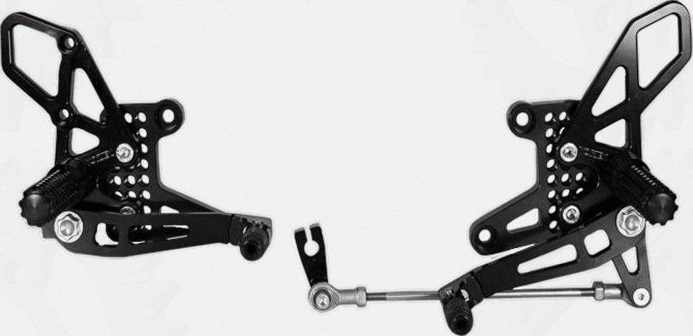 Rear Set Complete Blk Hon