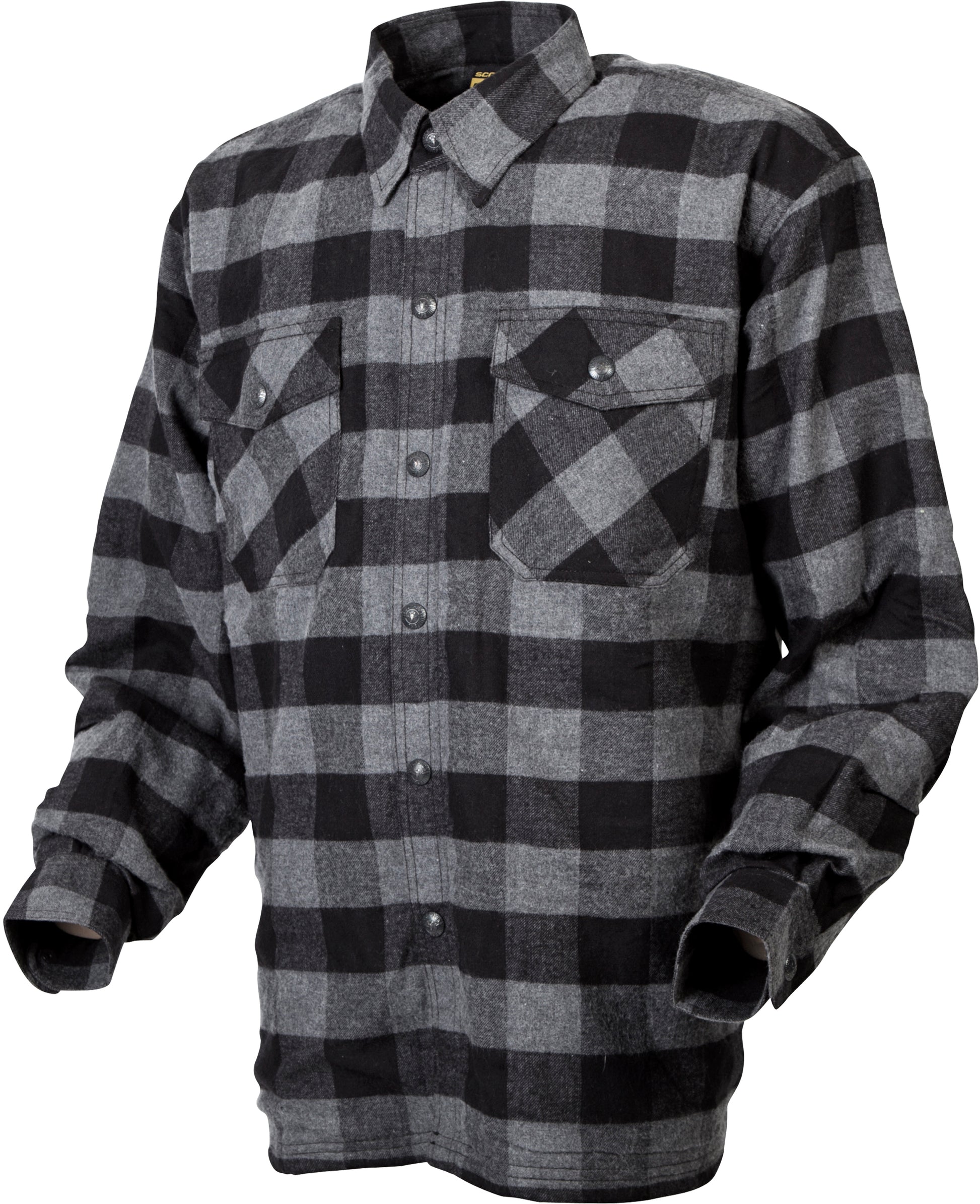 Covert Moto Flannel Black/Grey 2x