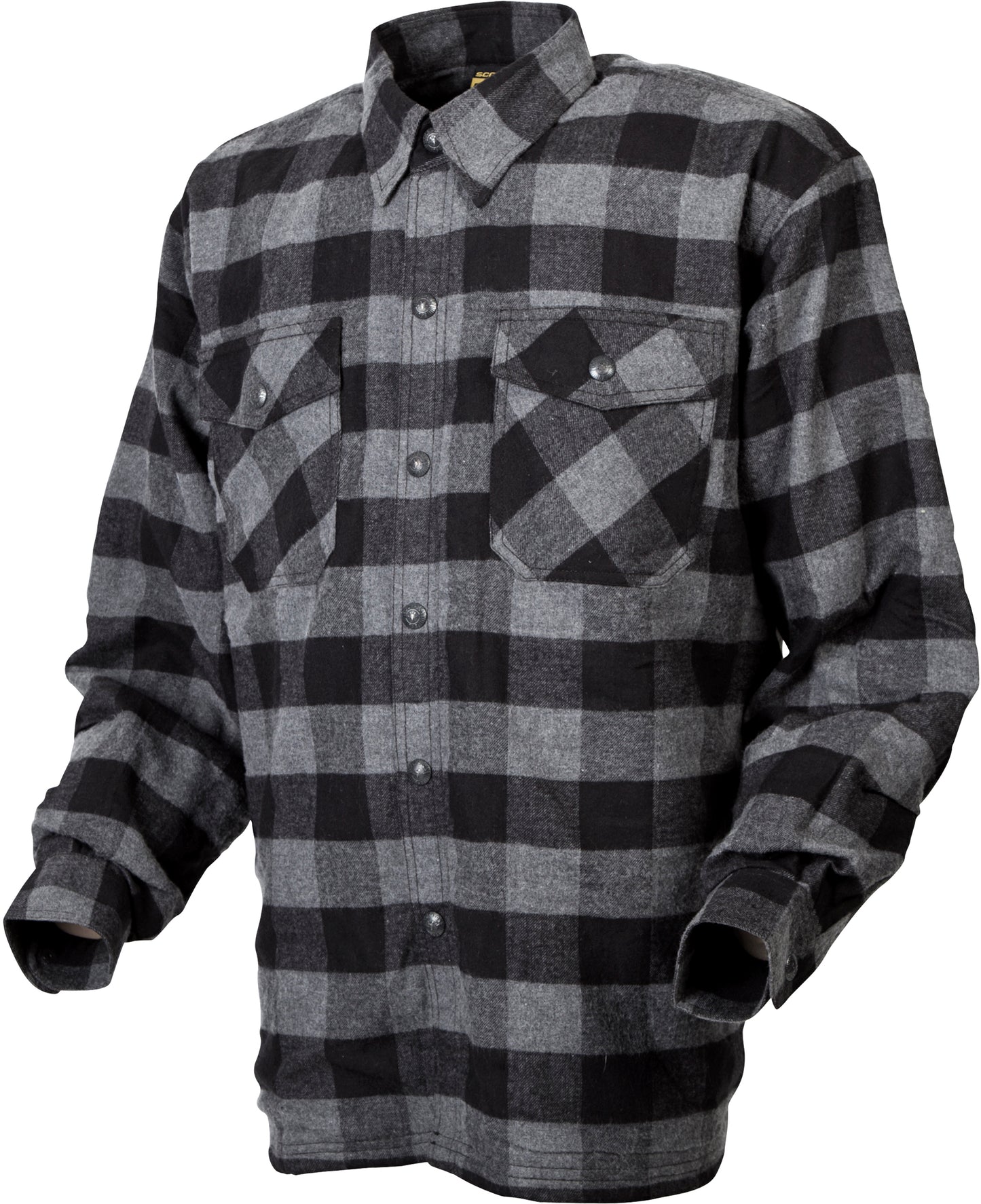 Covert Moto Flannel Black/Grey 3x