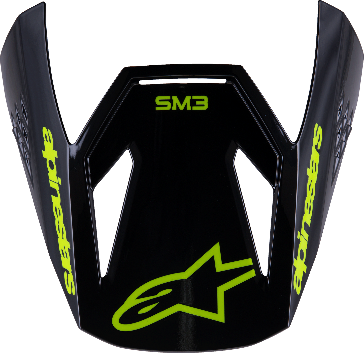Sm3 Youth Radium Visor Black/Yellow Fluo Glossy