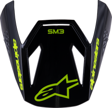 Sm3 Youth Radium Visor Black/Yellow Fluo Glossy