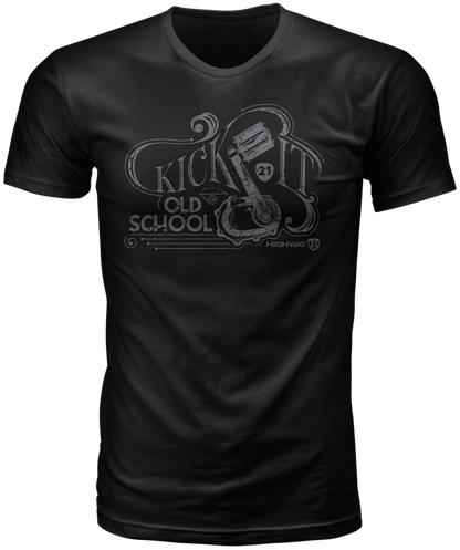 Old School Tee Black Xl