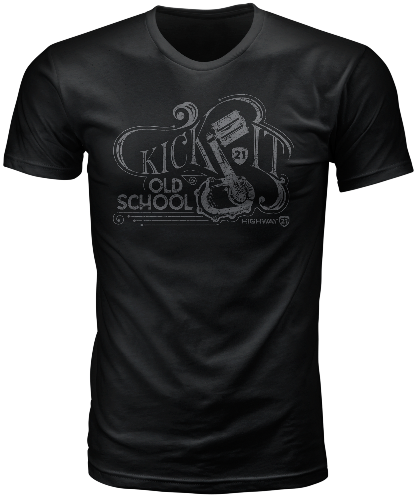Old School Tee Black Lg
