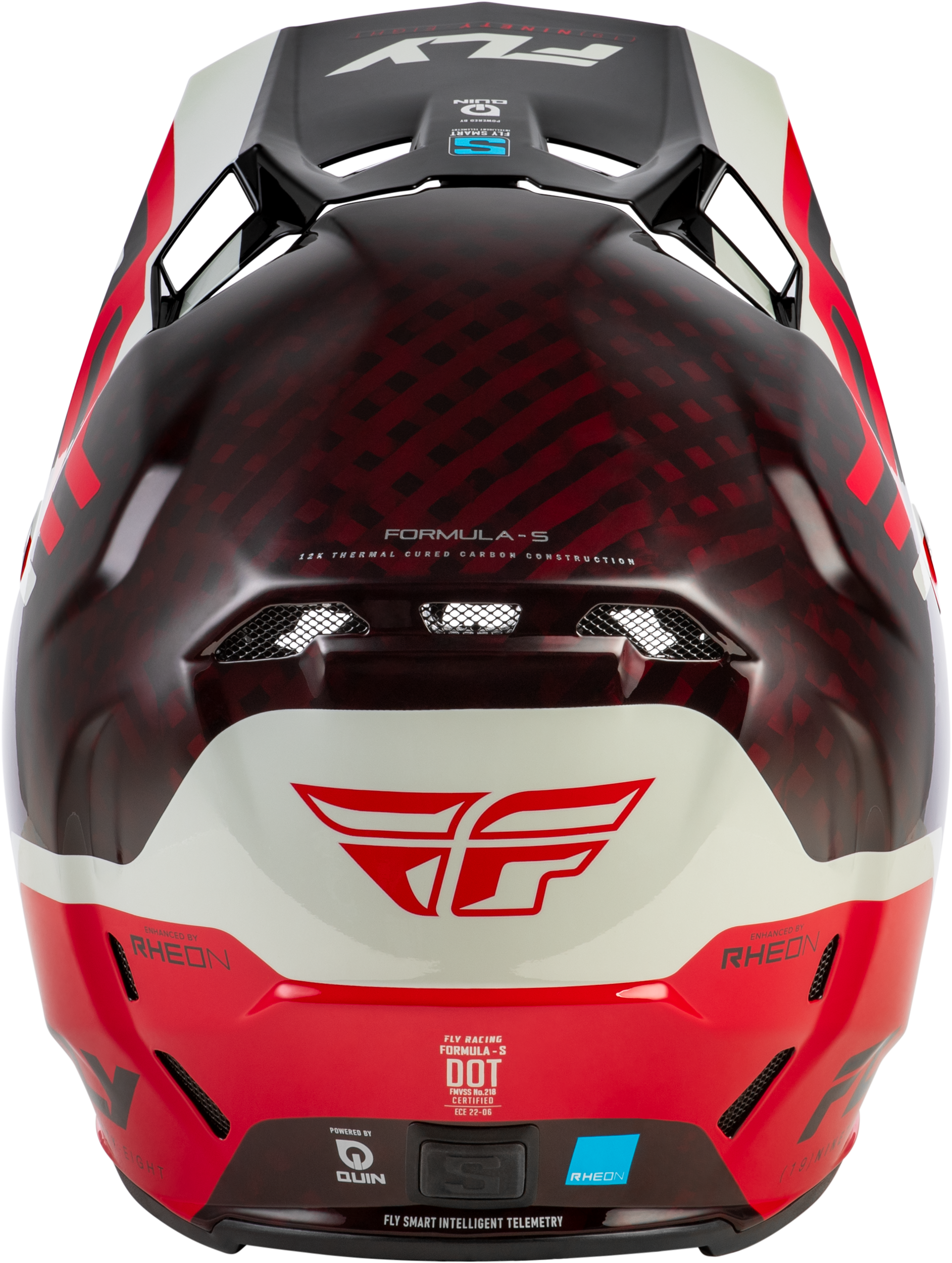 Formula S Carbon Byte Helmet Red Carbon/Red/Grey Md