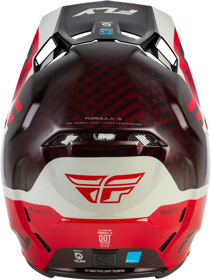 Formula S Carbon Byte Helmet Red Carbon/Red/Grey Lg