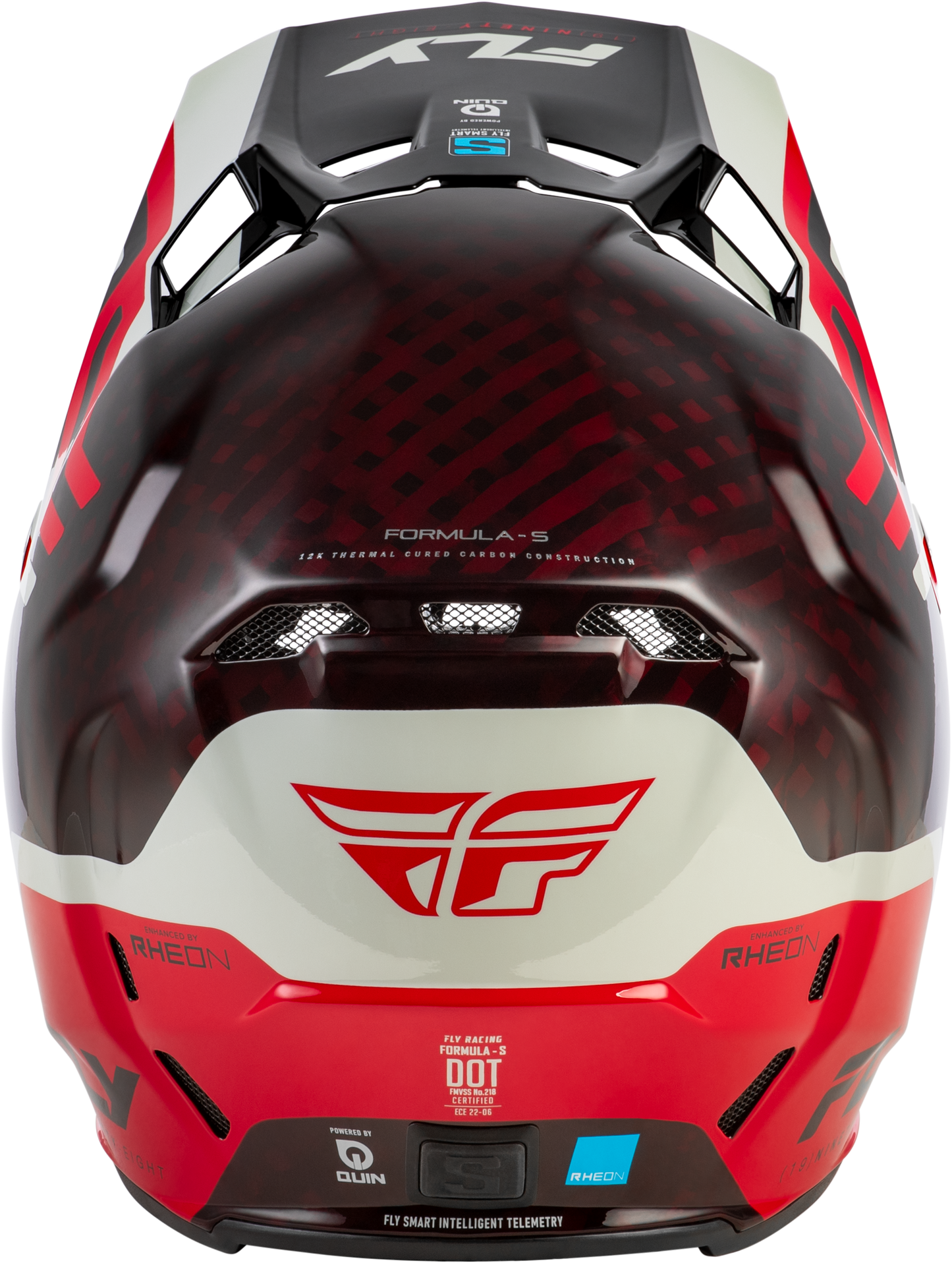 Formula S Carbon Byte Helmet Red Carbon/Red/Grey Sm