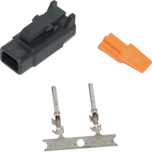 Deutsch Dtm 2 Pin Black Plug W/2 Trmnls/Wdglck Hd74112 98bk