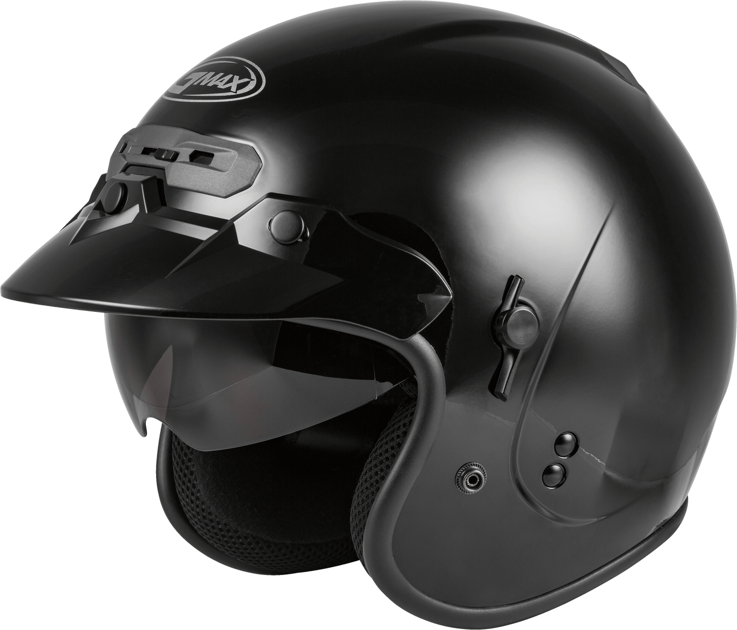 Gm 32 Open Face Helmet Black Sm