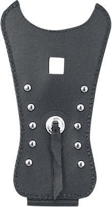 MUSTANG Cruiser Tank Bib - Studs/Concho - Black - Yamaha 93152