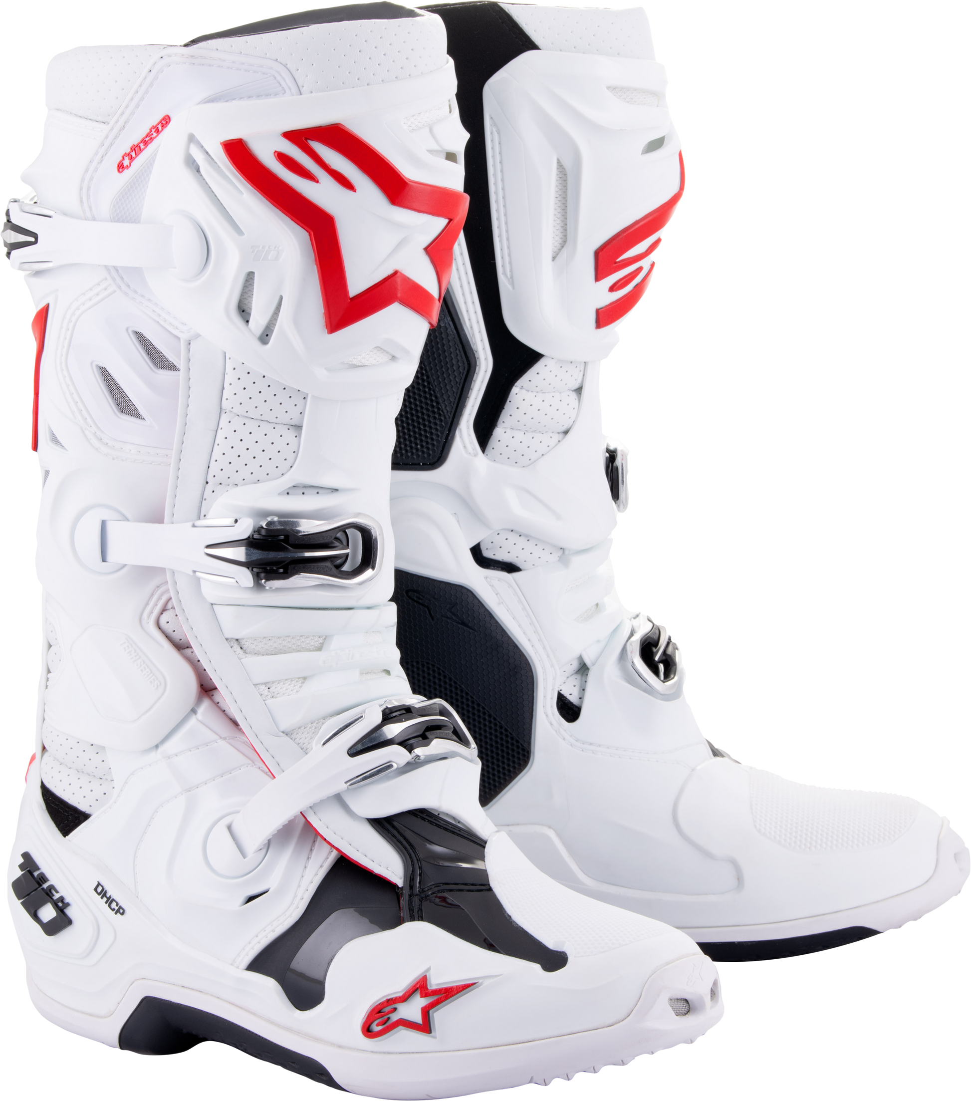 Tech 10 Supervented Boots White/Bright Red Sz 10