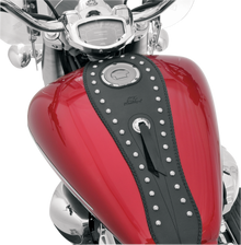 MUSTANG Cruiser Tank Bib - Studs/Concho - Black - Yamaha 93204