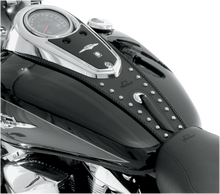 MUSTANG Cruiser Tank Bib - Studs/Concho - Black - Suzuki 93208