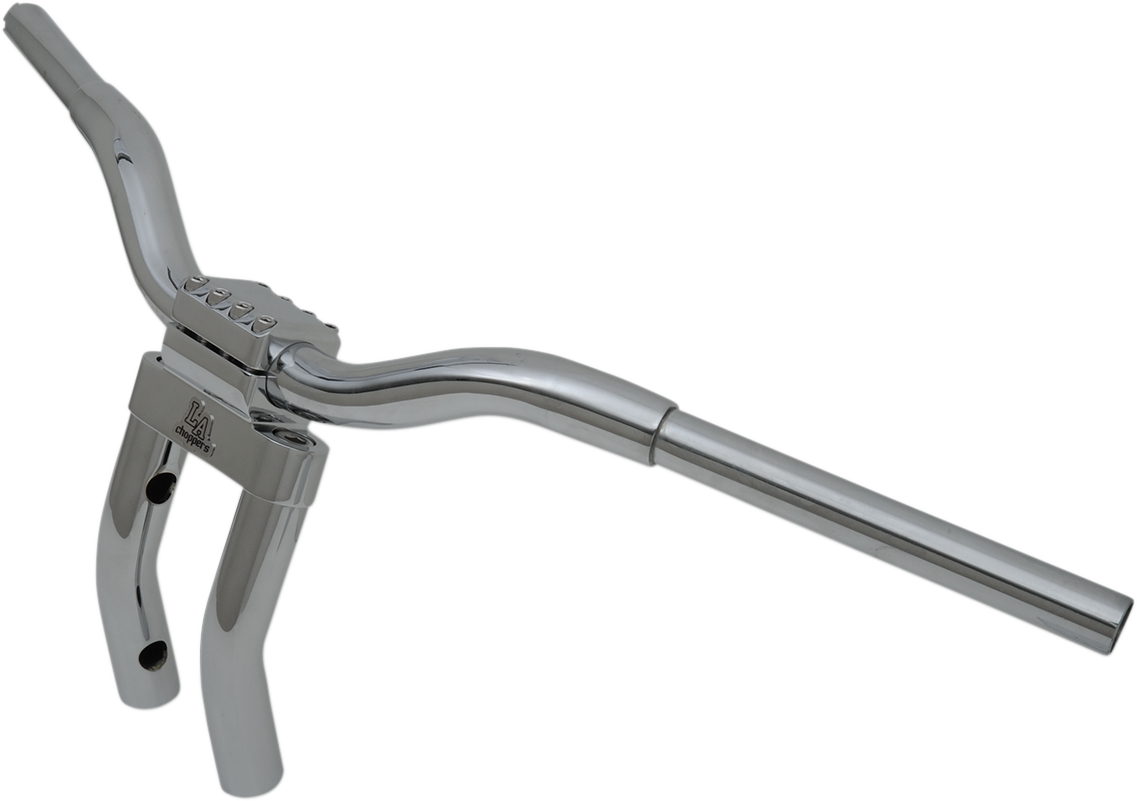 LA CHOPPERS Kage Fighter-T Pullback Handlebar - Pullback - 9" - Chrome LA-7336-06
