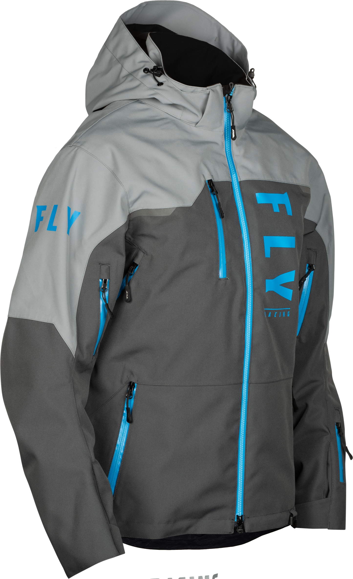 Carbon Jacket Grey/Blue Sm