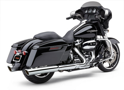 909 Twins 4" Slip Ons Chrome Flh/Flt 17 22