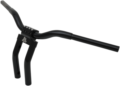 LA CHOPPERS Kage Fighter-T Pullback Handlebar - Pullback - 11" - Black LA-7336-08B