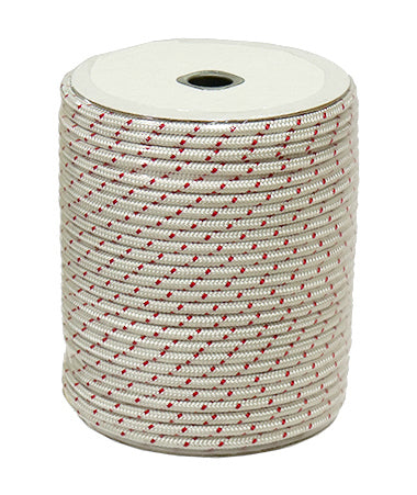 Poly Starter Rope 4.5mm X 250' Polyester White/Red