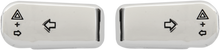 DRAG SPECIALTIES Turn Signal Switch Extension Caps - Chrome 77448C