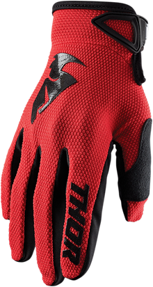 THOR Sector Gloves - Red/Black - Large 3330-5874
