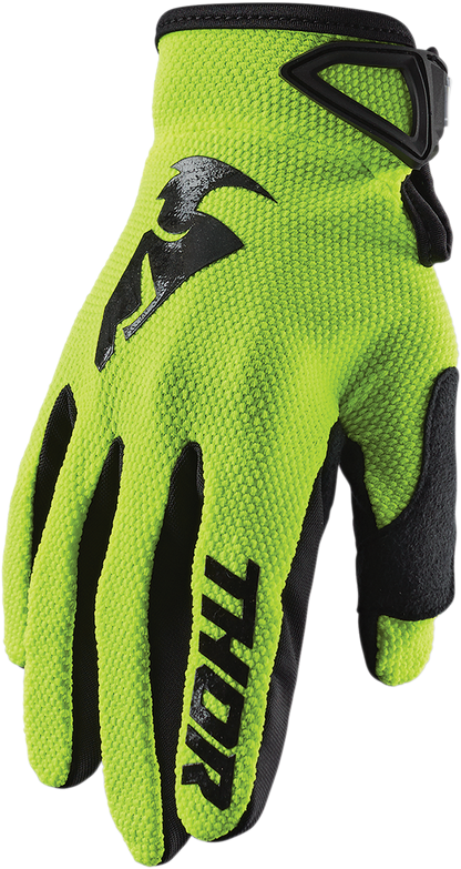 THOR Sector Gloves - Acid/Black - Medium 3330-5879